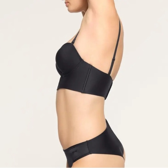 SKIMS NWT Deep Plunge Shapewear Plunge Bra XL in Onyx - Picture 2 of 6